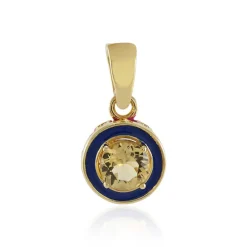 Gelber Beryll-Silberanhänger