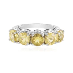 Gelber Beryll-Silberring