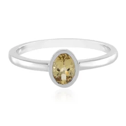 Gelber Beryll-Silberring