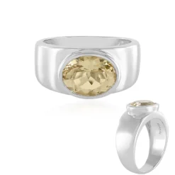 Gelber Beryll-Silberring