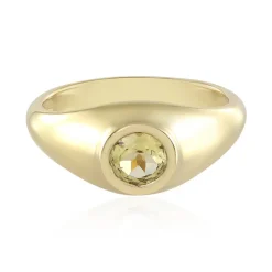 Gelber Beryll-Silberring