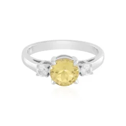 Gelber Beryll-Silberring