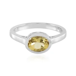 Gelber Beryll-Silberring