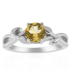 Gelber Beryll-Silberring