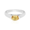 Gelber Beryll-Silberring