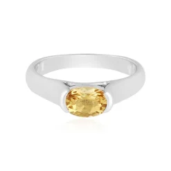 Gelber Beryll-Silberring