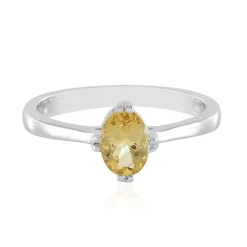 Gelber Beryll-Silberring