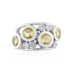 Gelber Beryll-Silberring