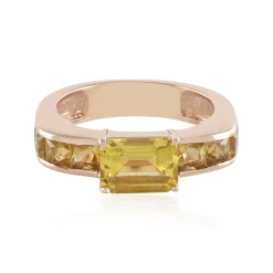 Gelber Beryll-Silberring