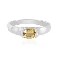 Gelber Beryll-Silberring