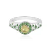 Gelber Beryll-Silberring