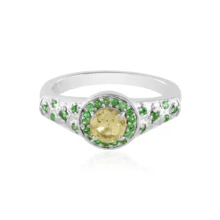 Gelber Beryll-Silberring