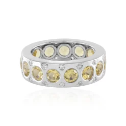 Gelber Beryll-Silberring (de Melo)