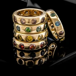 Gelber I2 Brillant-Goldring (de Melo)