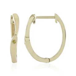 Gelber I3 Diamant-Goldohrringe