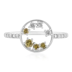 Gelber I2 Diamant-Goldring