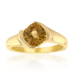 Gelber Kings Plains-Zirkon-Goldring