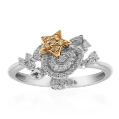 Gelber SI2 Brillant-Goldring (Smithsonian)