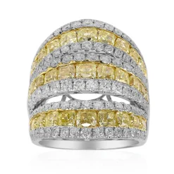 Gelber SI2 Brillant-Goldring (CIRARI)