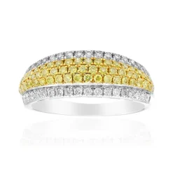 Gelber SI2 Brillant-Goldring (CIRARI)