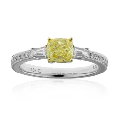 Gelber SI2 Brillant-Goldring (CIRARI)