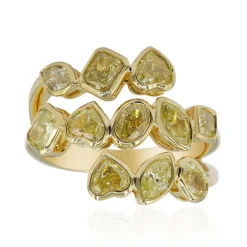 Gelber SI2 Diamant-Goldring (CIRARI)