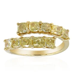 Gelber SI2 Diamant-Goldring (CIRARI)