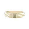 Gelber SI1 Diamant-Goldring (de Melo)