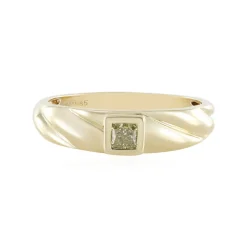 Gelber SI1 Diamant-Goldring (de Melo)