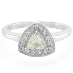 Gelber Skapolith-Silberring