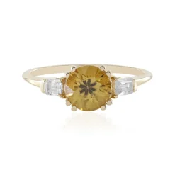 Gelber Zirkon-Goldring