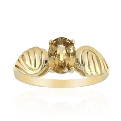 Gelber Zirkon-Goldring