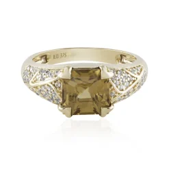 Gelber Zirkon-Goldring (Adela Gold)