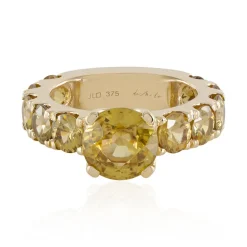 Gelber Zirkon-Goldring (de Melo)