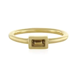 Gelber Zirkon-Silberring