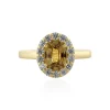 Gelber Zirkon-Silberring