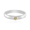 Gelber Zirkon-Silberring