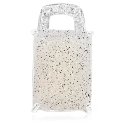 Glitzer-Achat-Silberanhänger