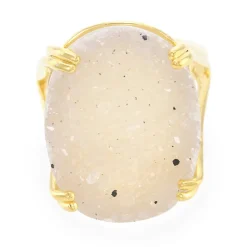 Glitzer-Achat-Silberring