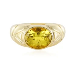 Goldener Apatit-Silberring