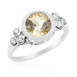 Goldener Labradorit-Silberring