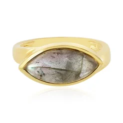Goldener Maniry-Labradorit-Silberring (KM by Juwelo)