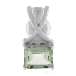 Grüner Amethyst-Silberanhänger