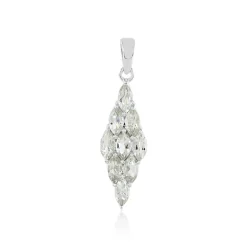 Grüner Amethyst-Silberanhänger