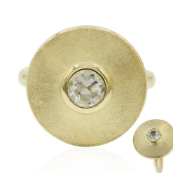 Grüner Amethyst-Silberring