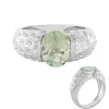 Grüner Amethyst-Silberring (SAELOCANA)
