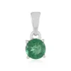 Grüner Apatit-Silberanhänger