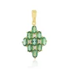 Grüner Apatit-Silberanhänger