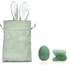 Grüner Aventurin-Hase mit Ei