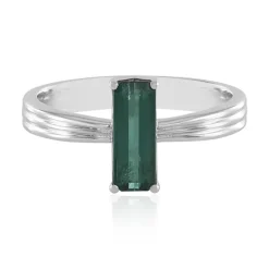 Grüner Benedito-Turmalin-Goldring (Adela Gold)